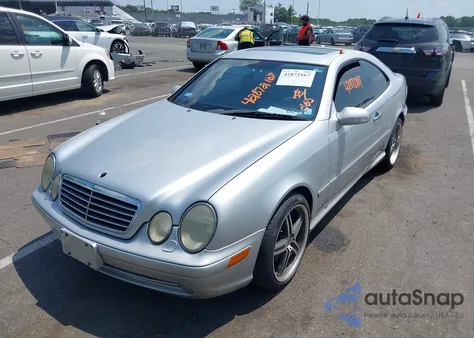 2001 Mercedes-Benz Clk 55 Amg из США, поврежденный, VIN WDBLJ74G01F190793